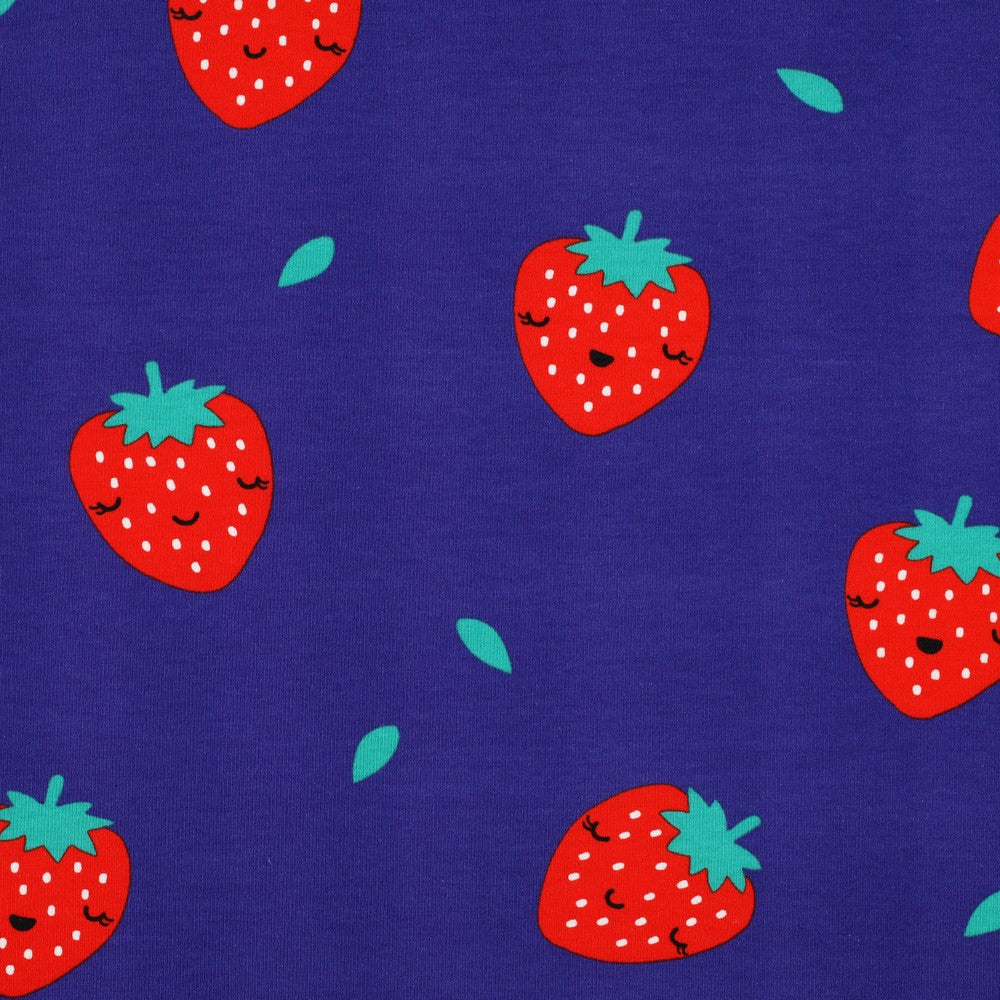 Soft Sweat Strawberries - Cobalt, Blau, 🍓💙 kuschel Sweat mit Erdbeeren