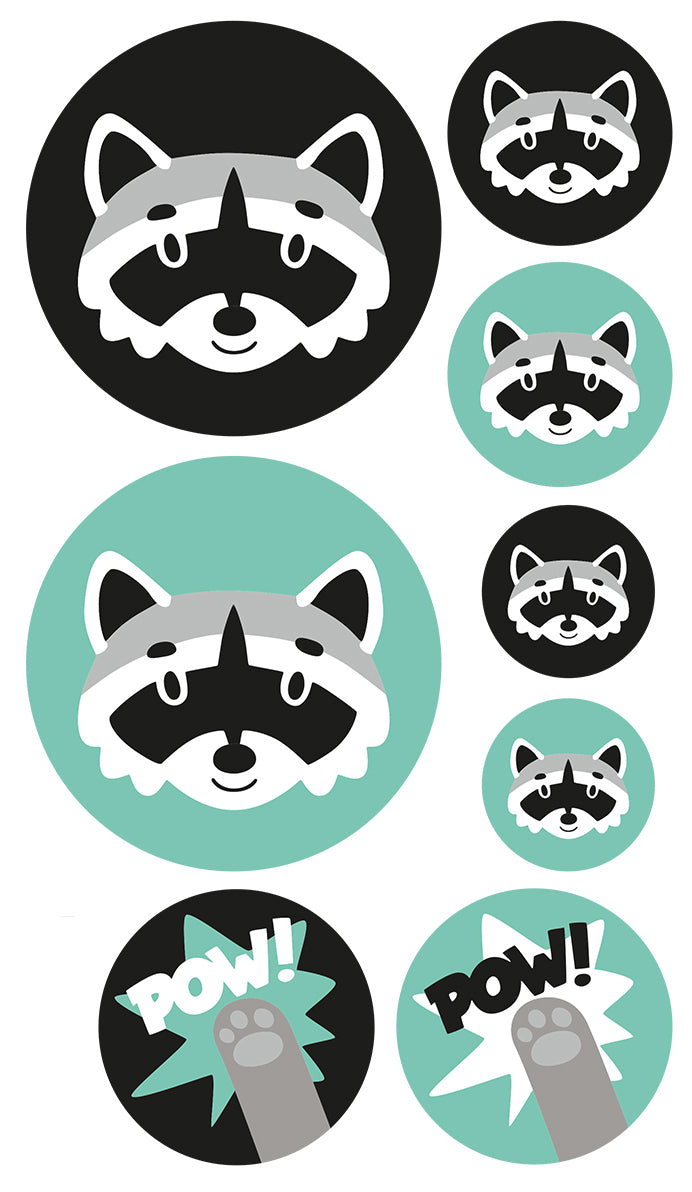 Tierbeutel Panel Swafing, Waschbär Panel, Käselotti Rucksack / Turnbeutel DIY Panel