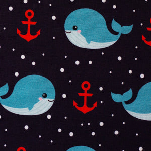 Jersey Baumwolle Swafing Wale, Anker Blau