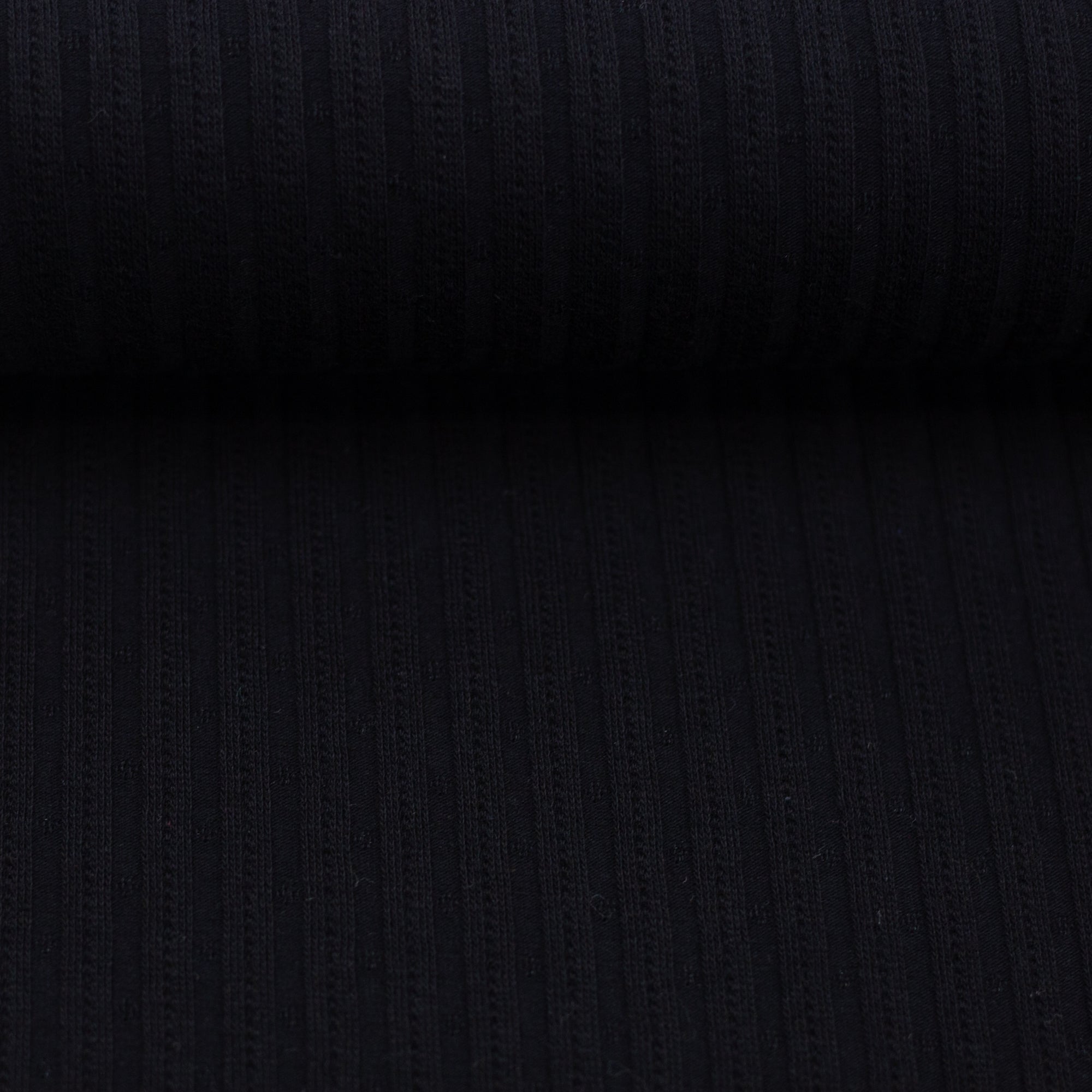Florenz, Lochstickerei ,Jersey Baumwolle, 000299 uni, schwarz, Swafing