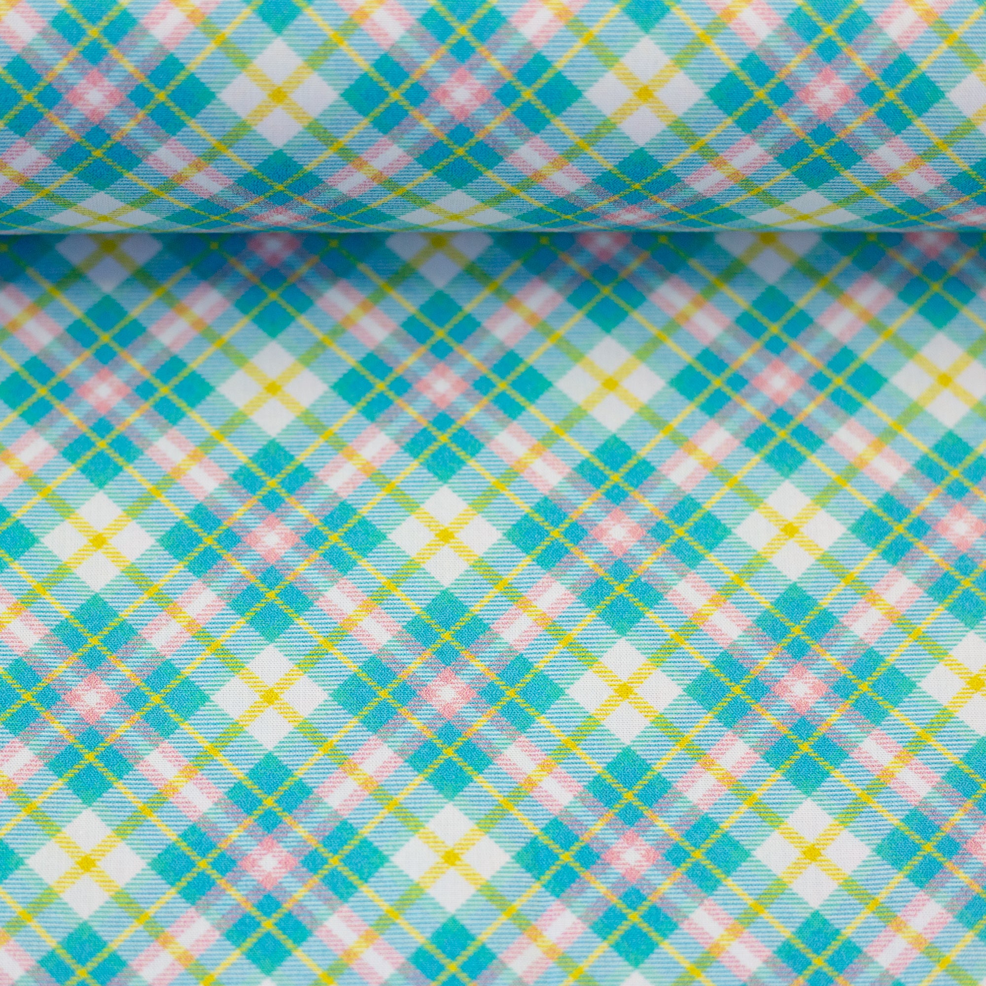 Baumwoll Webware Happy Easter Streifen bunt