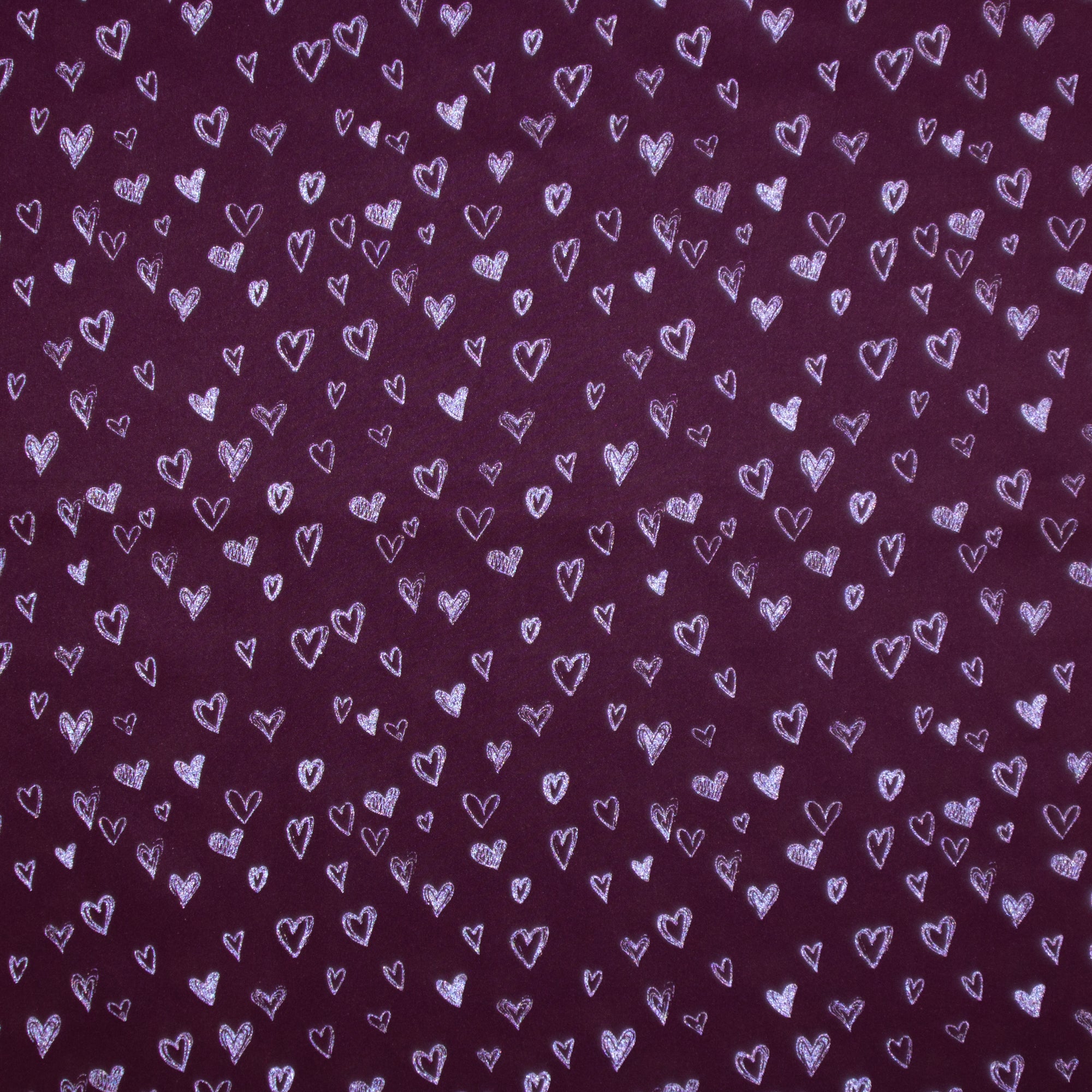 Sakura **reflektierender Druck**, Softshell, 500938 Herzen, bordeaux