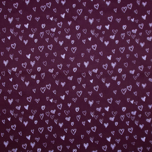 Sakura **reflektierender Druck**, Softshell, 500938 Herzen, bordeaux