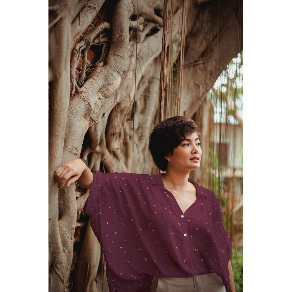 Viskose, Voile ,Goldene Punkte, Foliendruck, grün