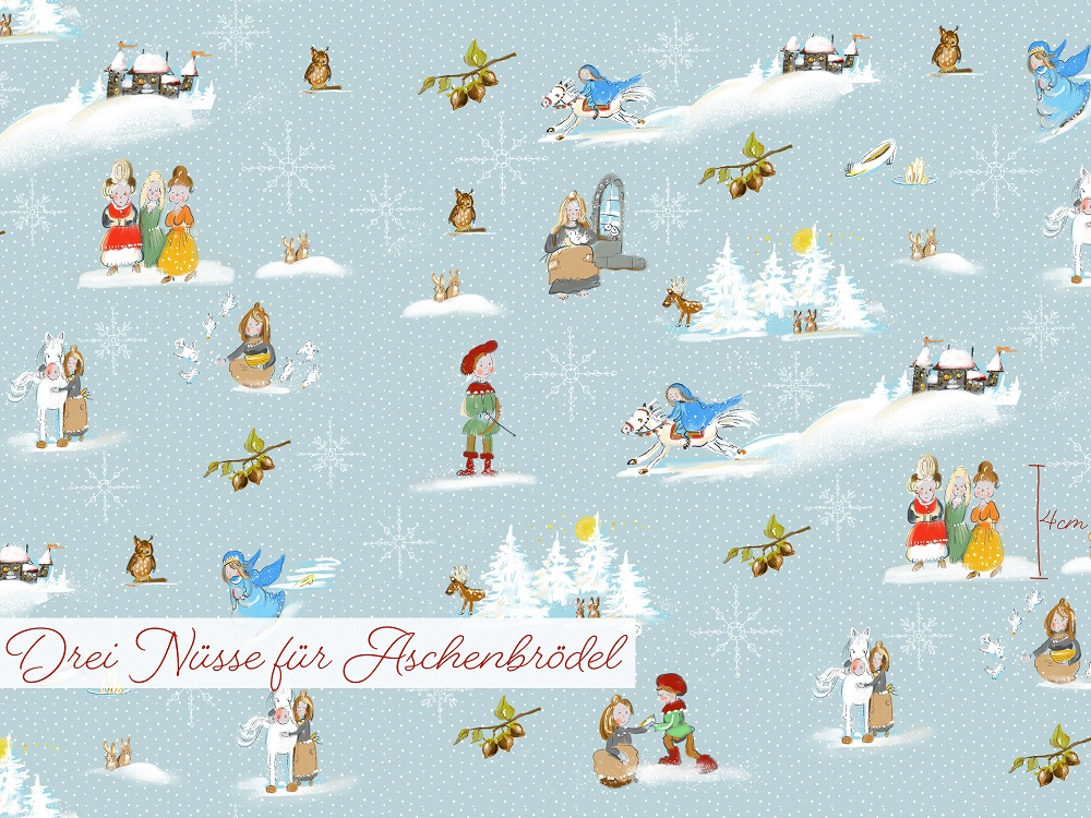 3 Nüsse für Aschenbrödel, Lillestoff, Bio Jersey Tante Gisi