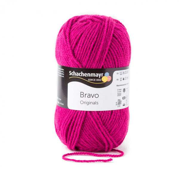 Schachenmayr Wolle,  Handstrickgarne, Bravo, 50G ,08339 Himbeere