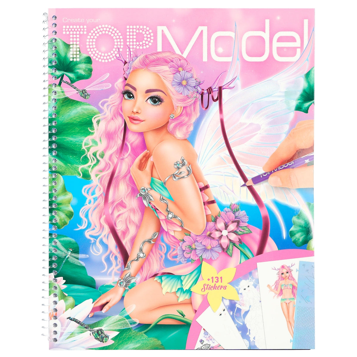 Create your TOP Model - Malbuch mit Stickern Fantasy