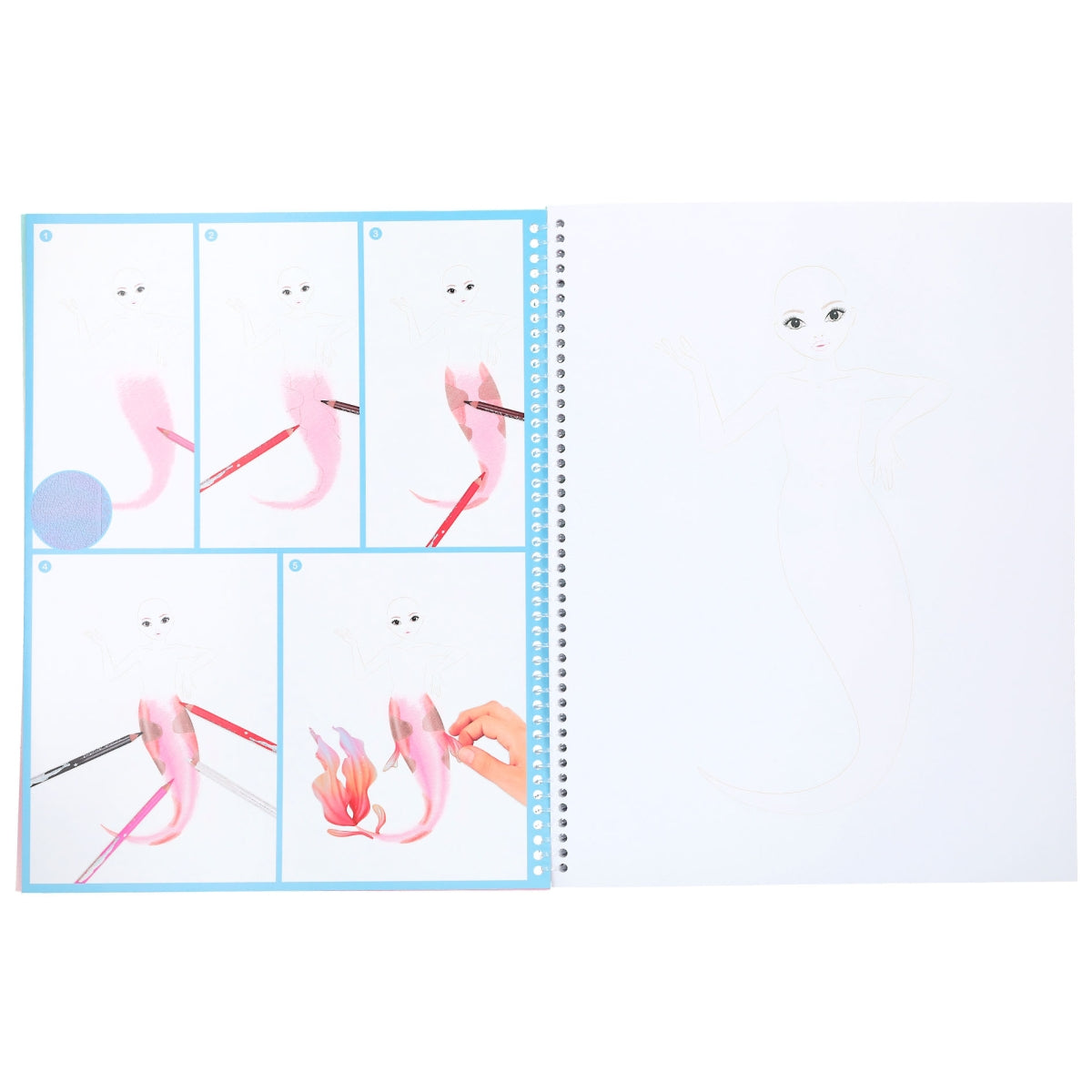 Create your TOP Model - Malbuch mit Stickern Fantasy