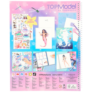 Create your TOP Model - Malbuch mit Stickern Fantasy