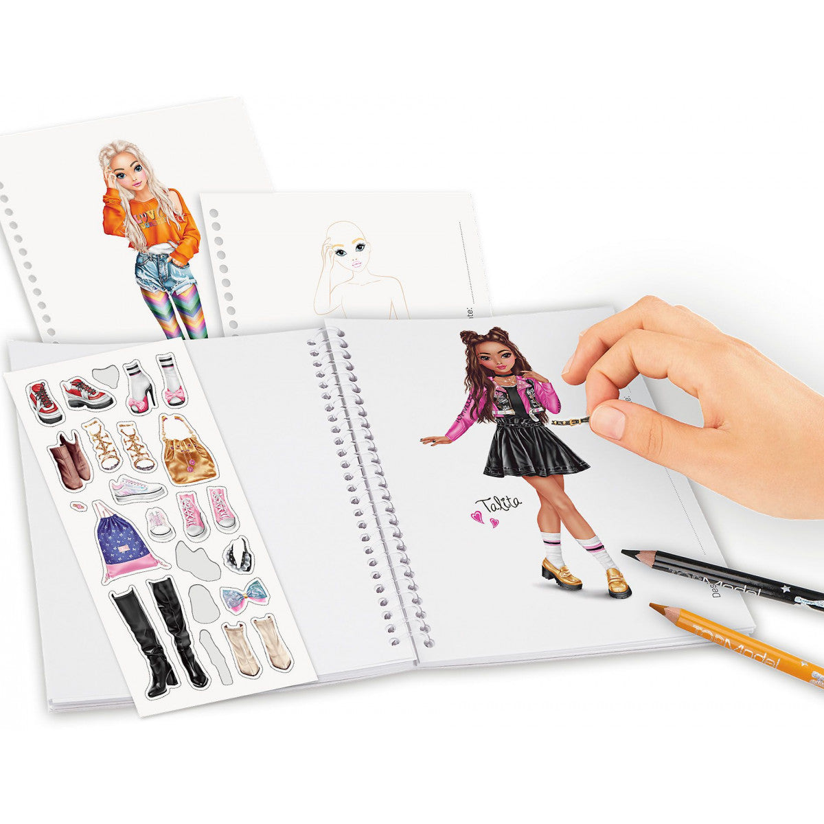 TOPModel Pocket Malbuch