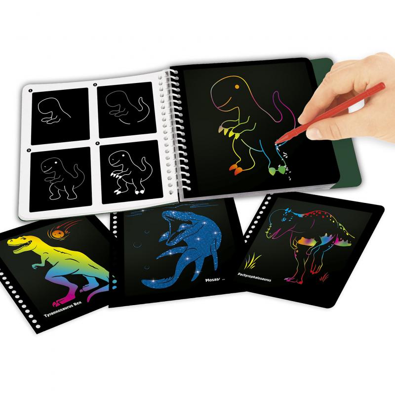 DINO WORLD Magic Scratch Book mini