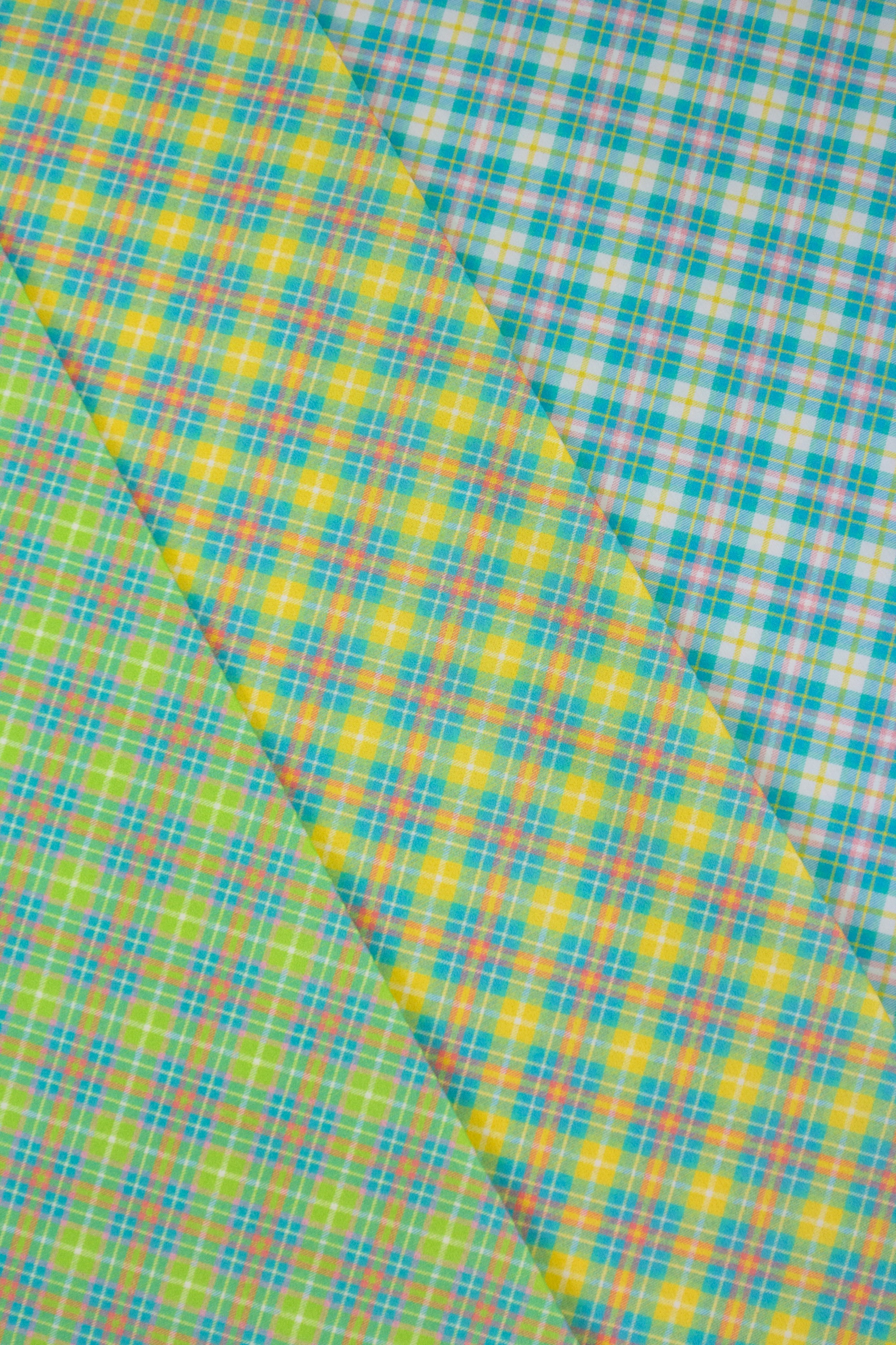 Baumwoll Webware Happy Easter Streifen bunt