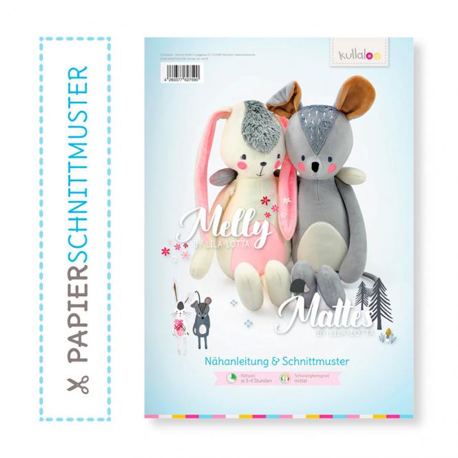 Kullaloo Booklet Kuschelfiguren Hase "Melly" & Maus "Mattes"