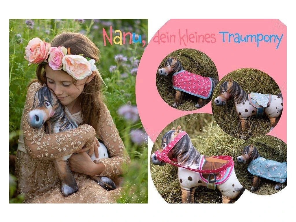 🐴 Bio Jersey Nähpanel – Nanu, dein kleines Traumpony | Tante Gisi x Lillestoff | Kuscheltier zum Selbernähen
