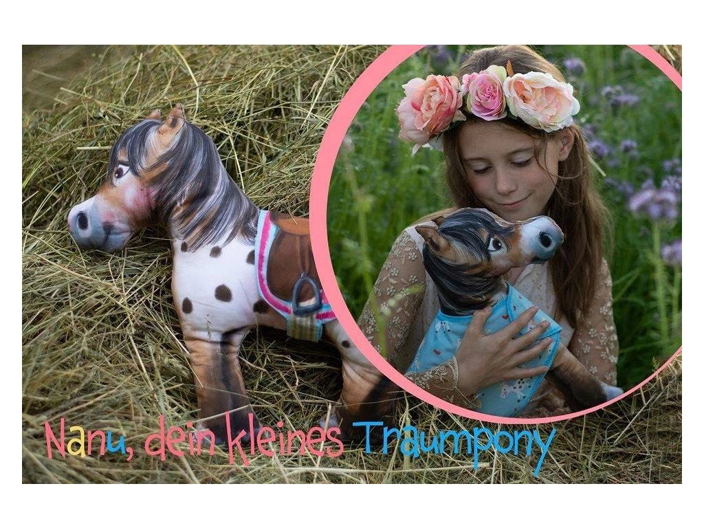 🐴 Bio Jersey Nähpanel – Nanu, dein kleines Traumpony | Tante Gisi x Lillestoff | Kuscheltier zum Selbernähen