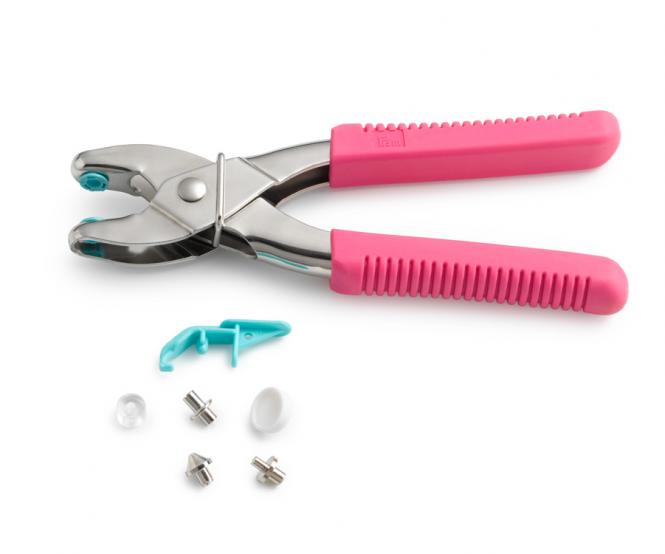 Prym Prym Love Vario-Zange mit Loch-/Color Snaps Werkzeug Pink