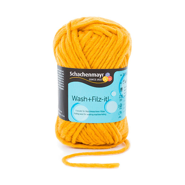 Schachenmayr Wash+Filz-it! Filzwolle 50g senf, 00043 (mustard)