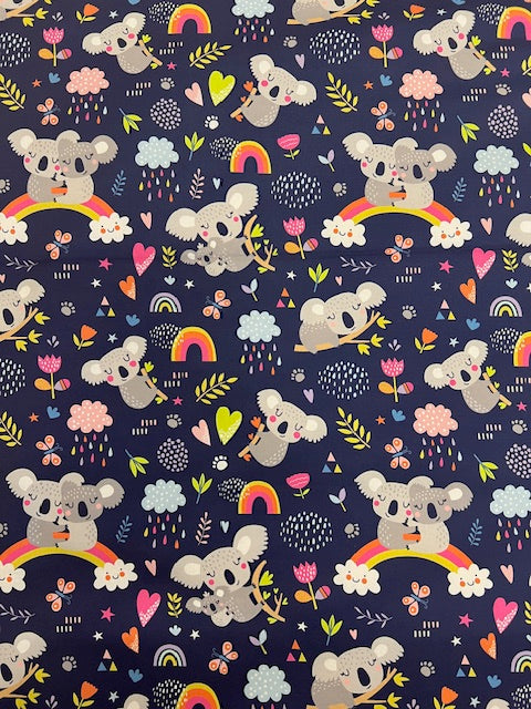 Softshell mit Panda, Fräulein von Julie, blau