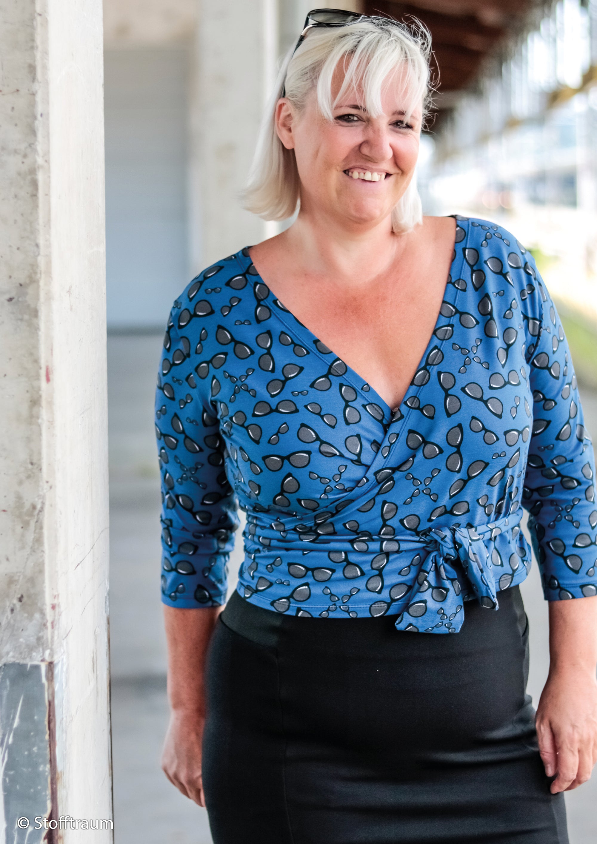 Baumwolljersey, Happy Summer – Sunglasses, Swafing by lycklig design