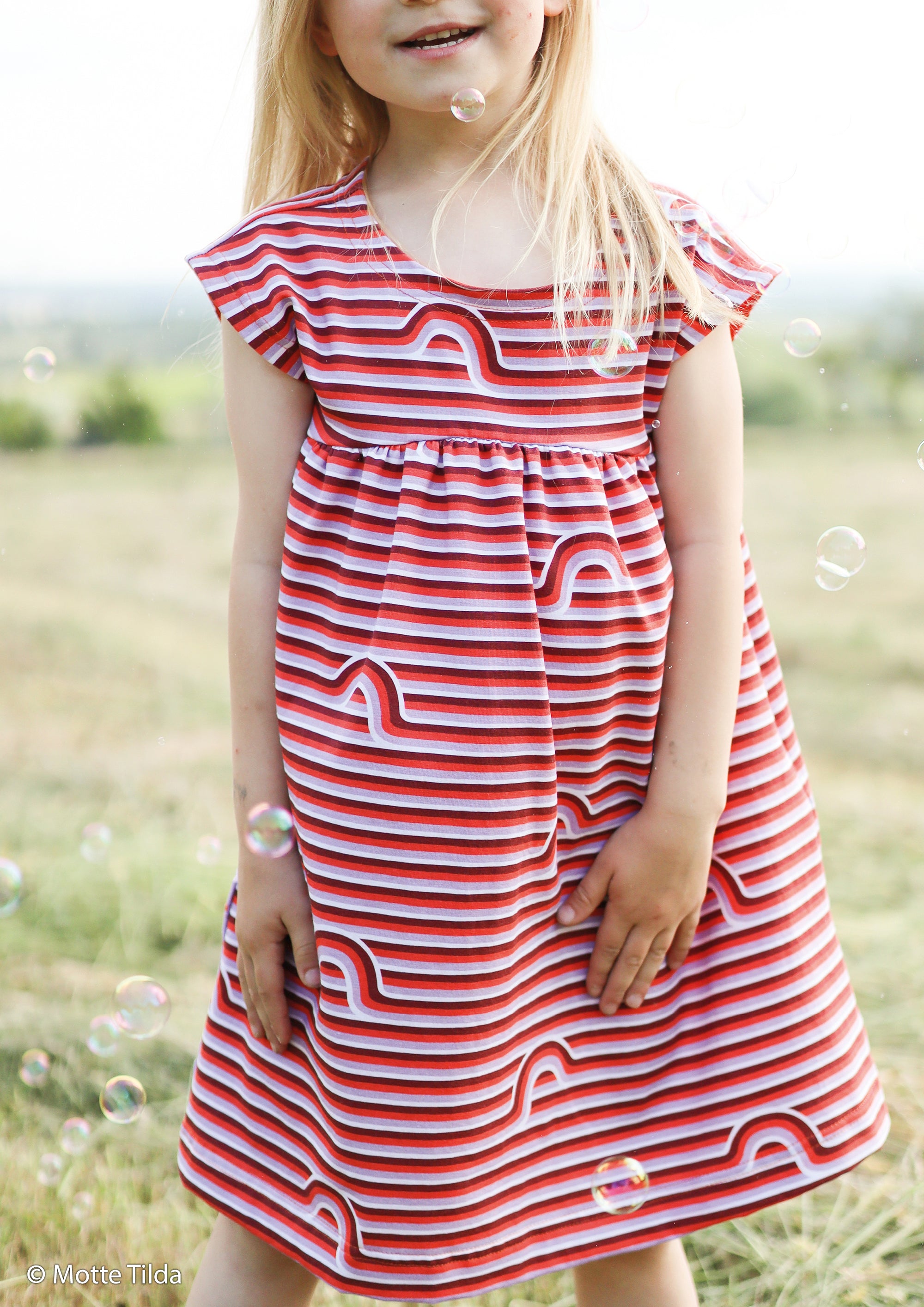 Rest 85cm, Baumwolljersey Choose Happy Rainbow Stripes by Käselotti