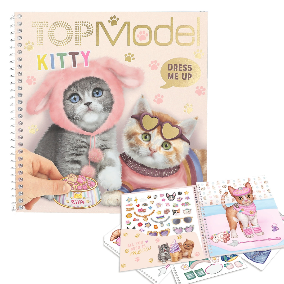 TOPModel Dress Me Up Stickerbuch KITTY