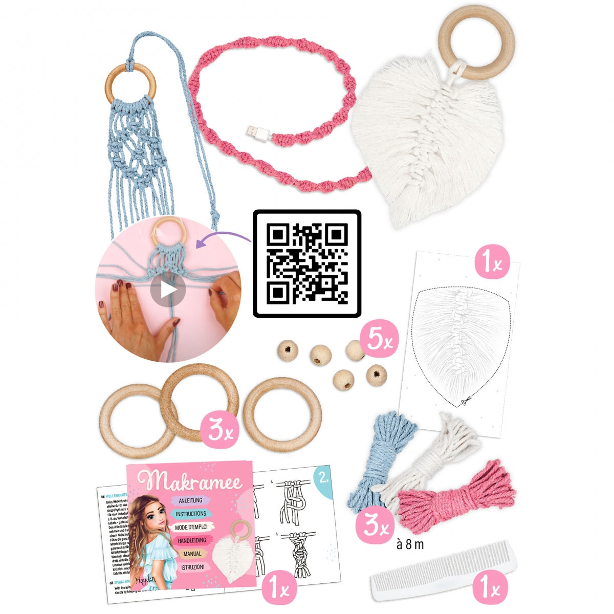 TOPModel Makramee Bastel Set