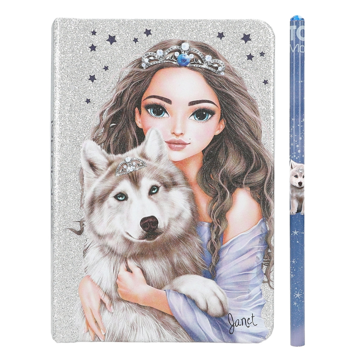 TOPModel Notizbuch & Bleistift WOLF