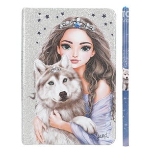TOPModel Notizbuch & Bleistift WOLF