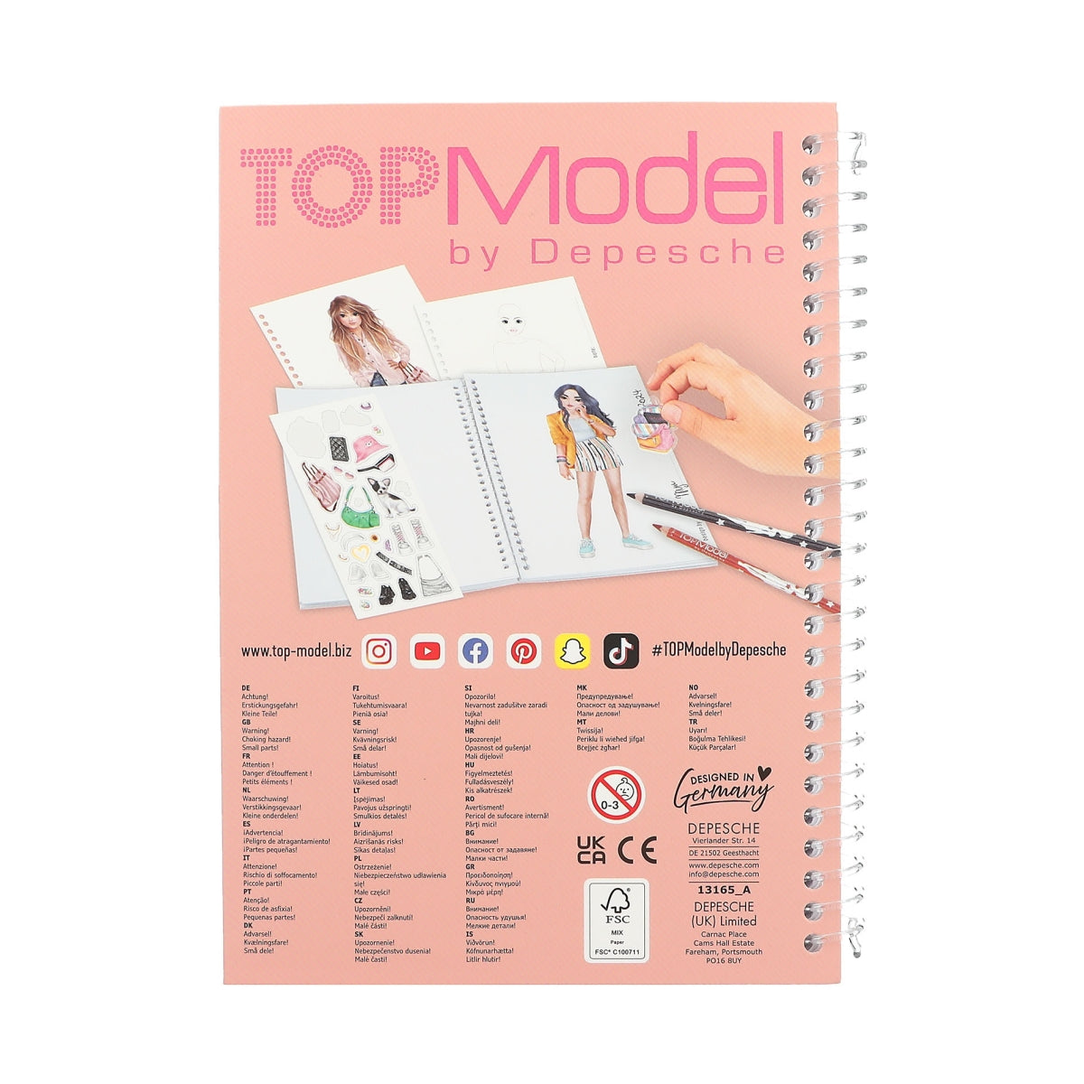 TOPModel Pocket Malbuch