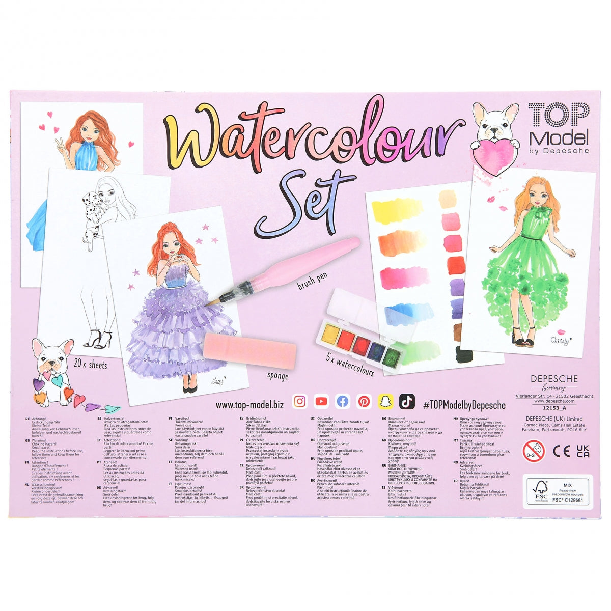 TOPModel Watercolour Set