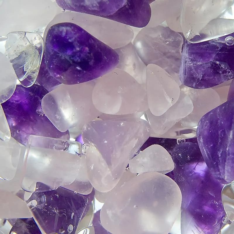 VitaJuwel Wellness, Rosenquarz, Amethyst und Bergkristall