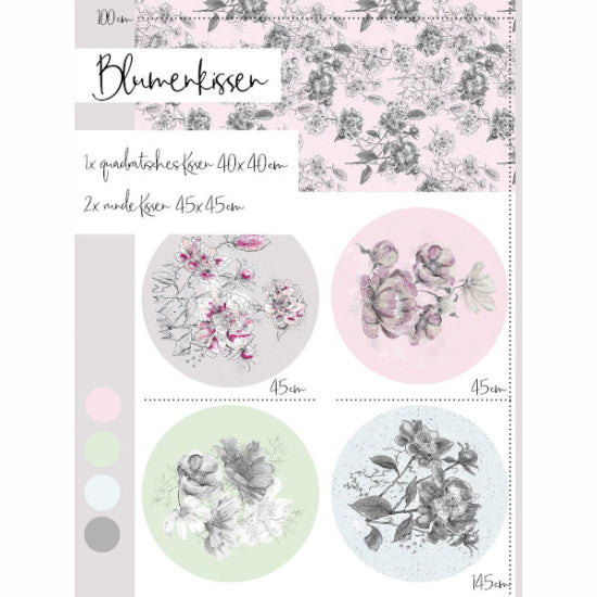 Stoffpanel „Blumenkissen“ – Bio-Baumwolle | Design von Tante Gisi | Lillestoff