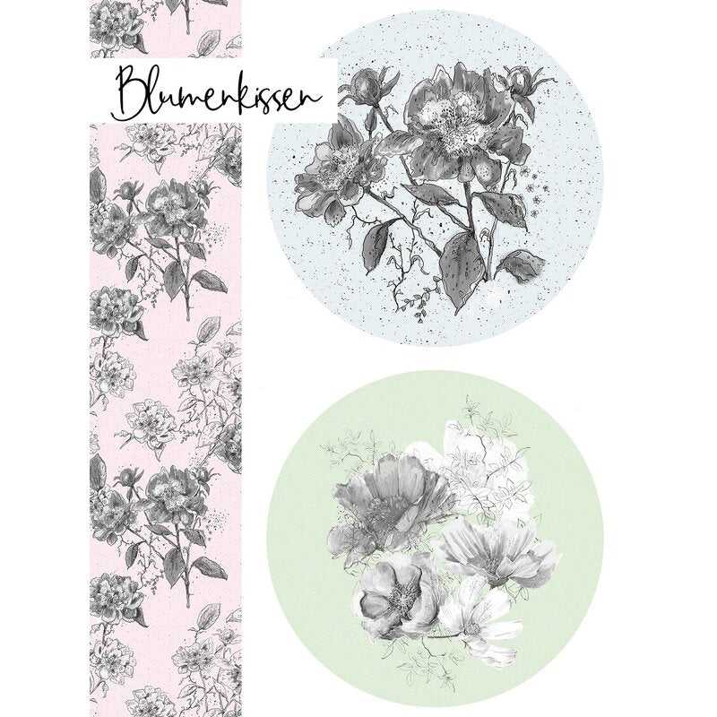 Stoffpanel „Blumenkissen“ – Bio-Baumwolle | Design von Tante Gisi | Lillestoff