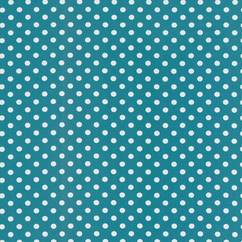 Verena, Jersey Baumwolle 200747 Tupfen 8mm, Punkte klein, petrol