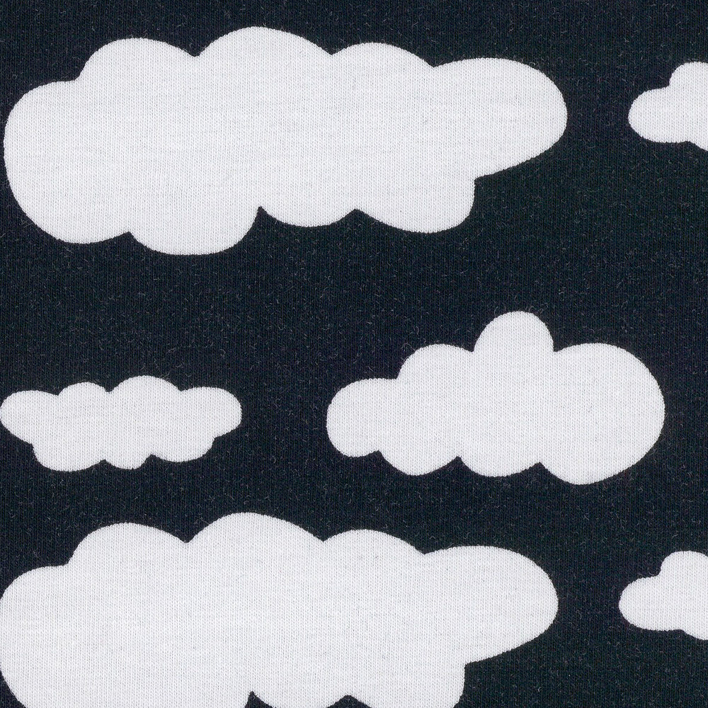 Verena, Jersey Baumwolle 500599 Wolken, dunkelblau