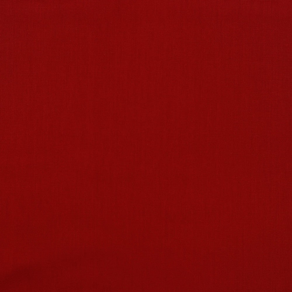 Bio Baumwoll Webware, Popelin, GOTS zertifiziert uni dunkel rot