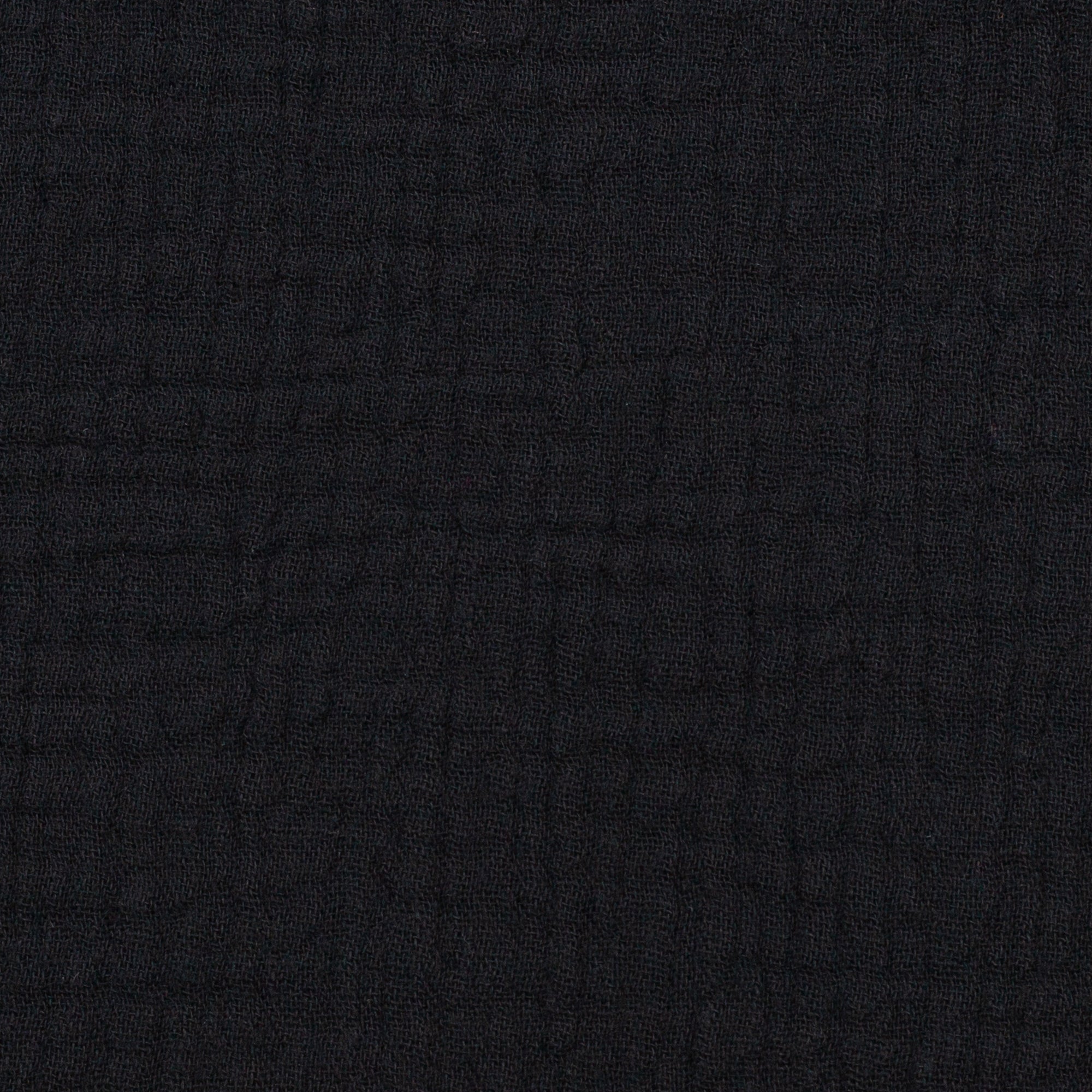 Jenke, Musselin, Double Gauze 000299 uni, schwarz