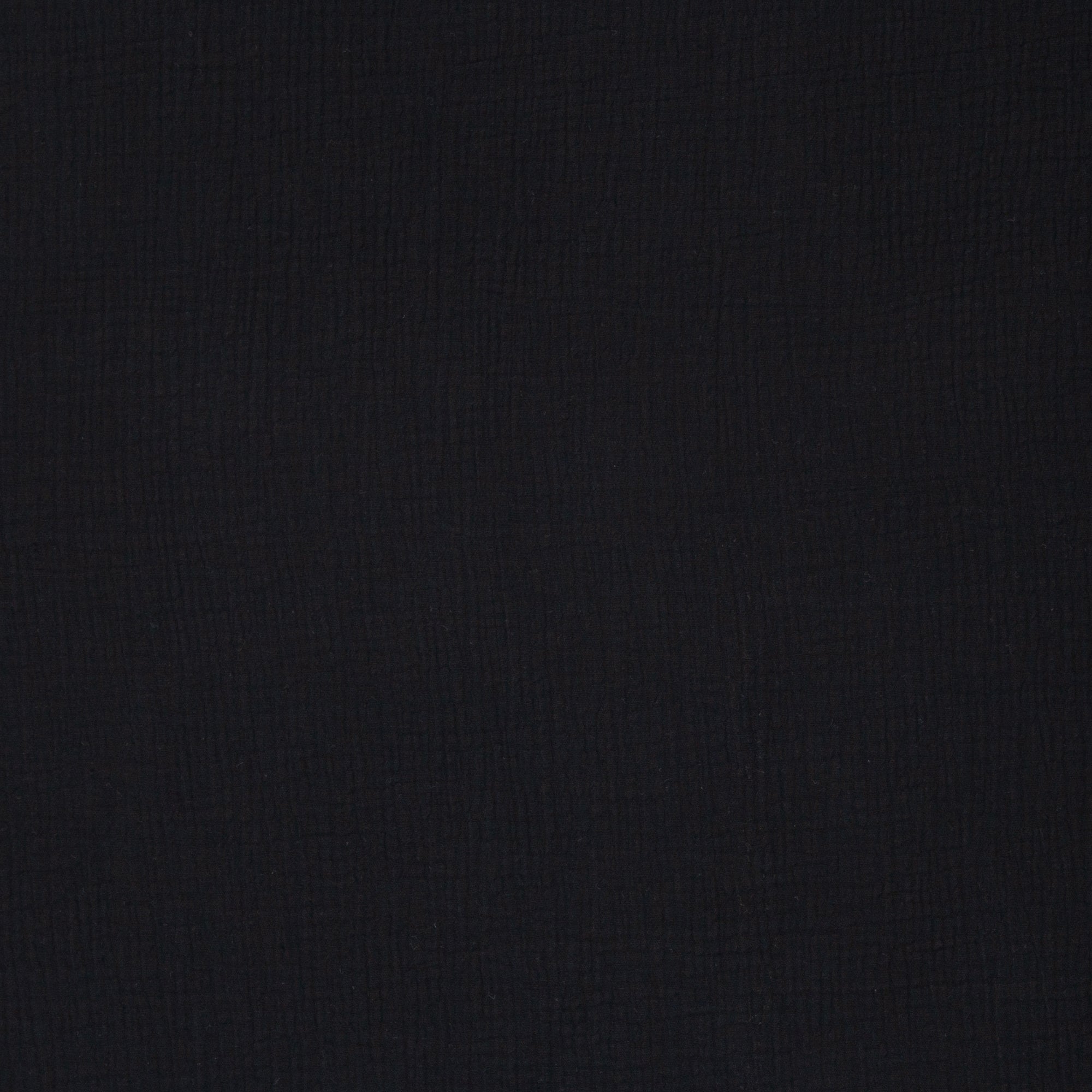 Jenke, Musselin, Double Gauze 000299 uni, schwarz