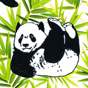 Panda Stoff, Panda Sommersweat, French Terry, Swafing