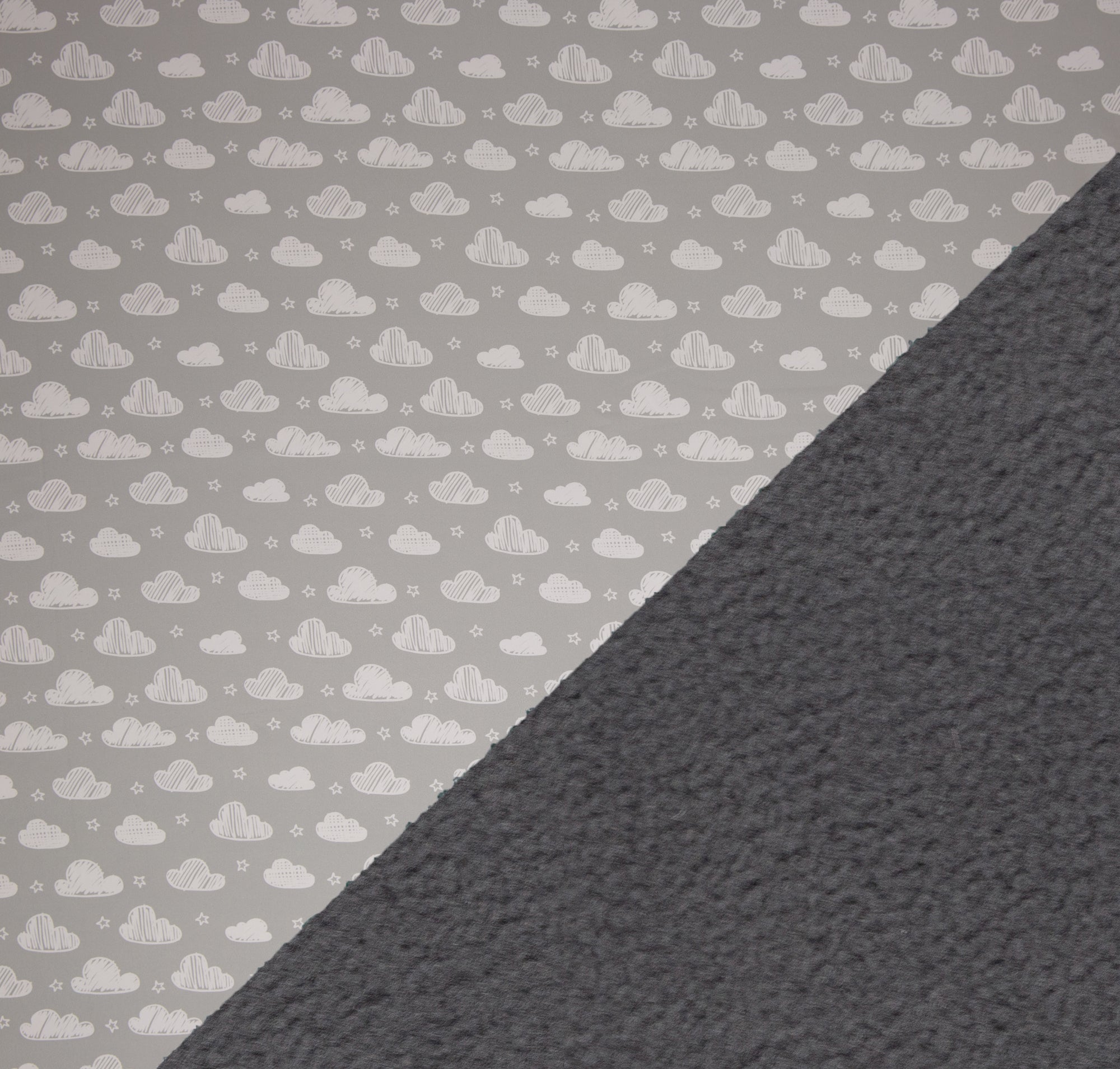 Softshell, Wolken, Sterne, grau Fiete, NANO-Softshell, Fiete Swafing, öko-tex 100