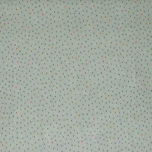 Rest 34cm, Nicki Stoff Dots, Nicki mit Punkten, Hellgrau