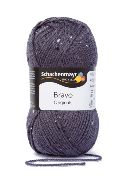 Schachenmayr Wolle,  Handstrickgarne, Bravo, 50G ,08372 (graublau tweed)