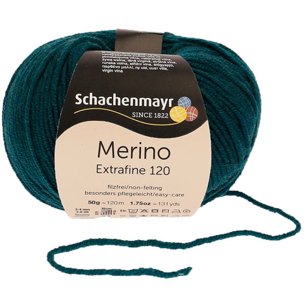 Schachenmayr Merino Wolle, Extrafine, 50G, 00163, malachit
