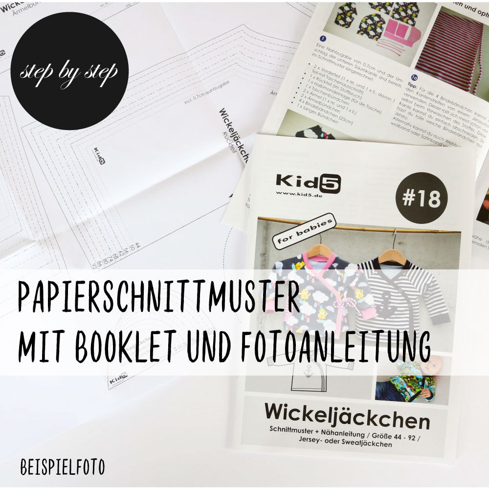 Papierschnitt Baby-Basic-Shirt + Booklet