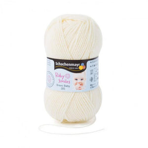 Strick- und Häkelwolle, Baby smiles Bravo Baby, 01020 (Lemon) 50g