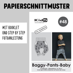 48 Papierschnitt Baggy-Pants Baby + Booklet