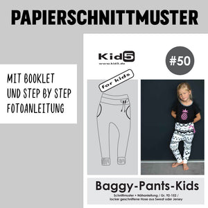 50 Papierschnitt Baggy-Pants-Kids + Booklet