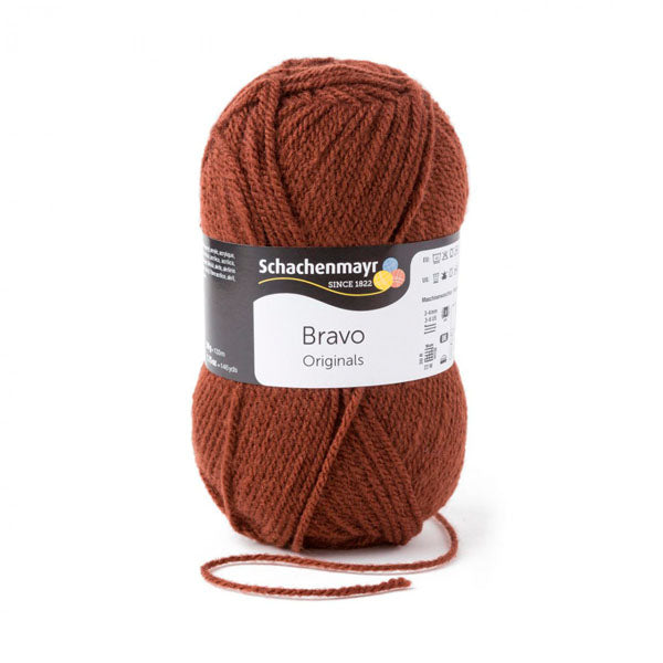 Schachenmayr Wolle,  Handstrickgarne, Bravo, 50G braun
