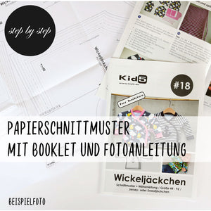 14 Papierschnitt Klassischer Strampler + Booklet