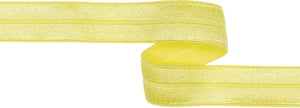 elastisches Einfassband, Schrägband, Rollierband, Falzgummi 20mm, gelb